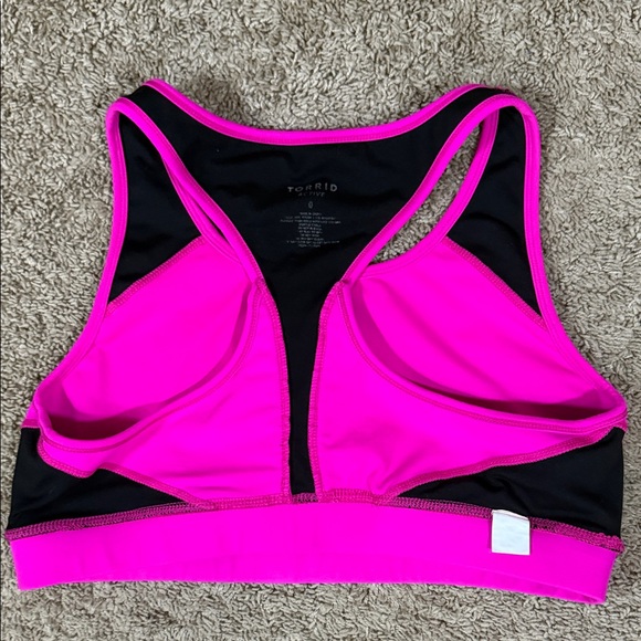 Torrid Hot Pink and Black Sports Bra SKU1165 - Picture 6 of 9